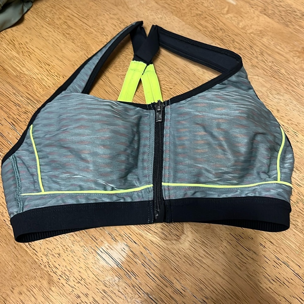 Gray and Black Comfort Fit Bra Intimates